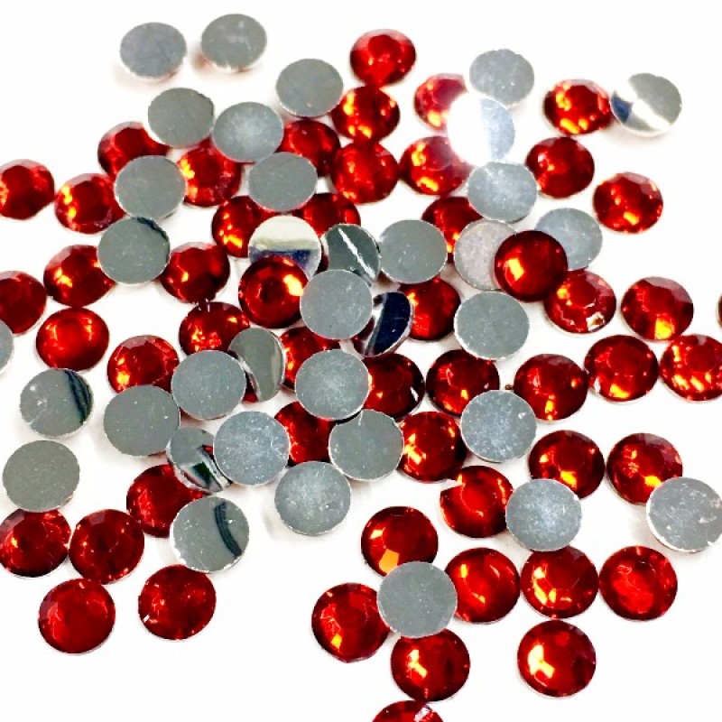 Rhinestones Flatback - Red - Pack of 100
