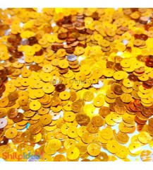 Sequins Round Flat 5mm - Golden
