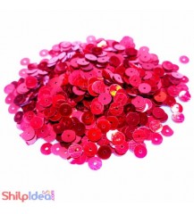 Sequins Round Flat 5mm - Red