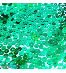 Sequins Round Flat 5mm - Green