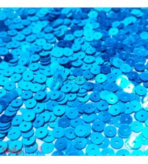 Sequins Round Flat 5mm - Blue