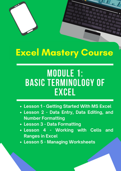 Excel Master Course - Module 1